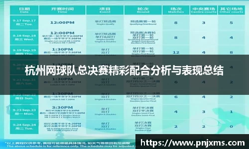 杭州网球队总决赛精彩配合分析与表现总结